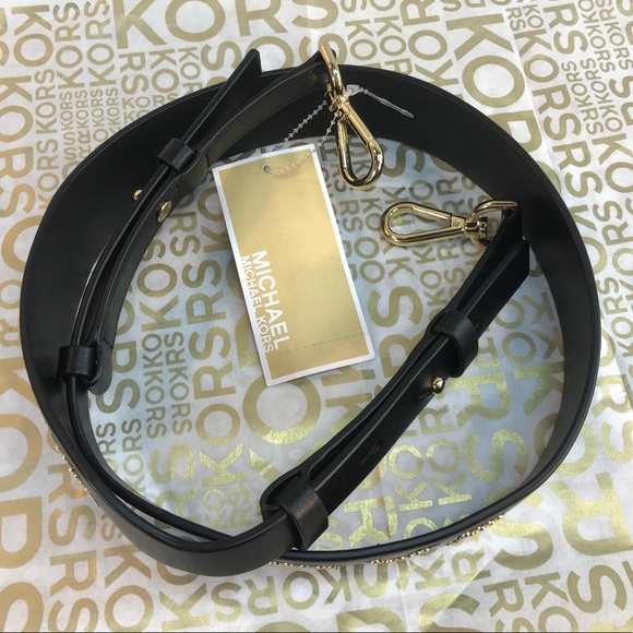 NWT MICHAEL KORS Studded Leather Shoulder Strap - Picture 5 of 7